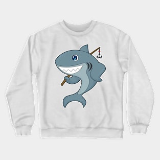 Shark Fishing Fisher Finshing rod Crewneck Sweatshirt